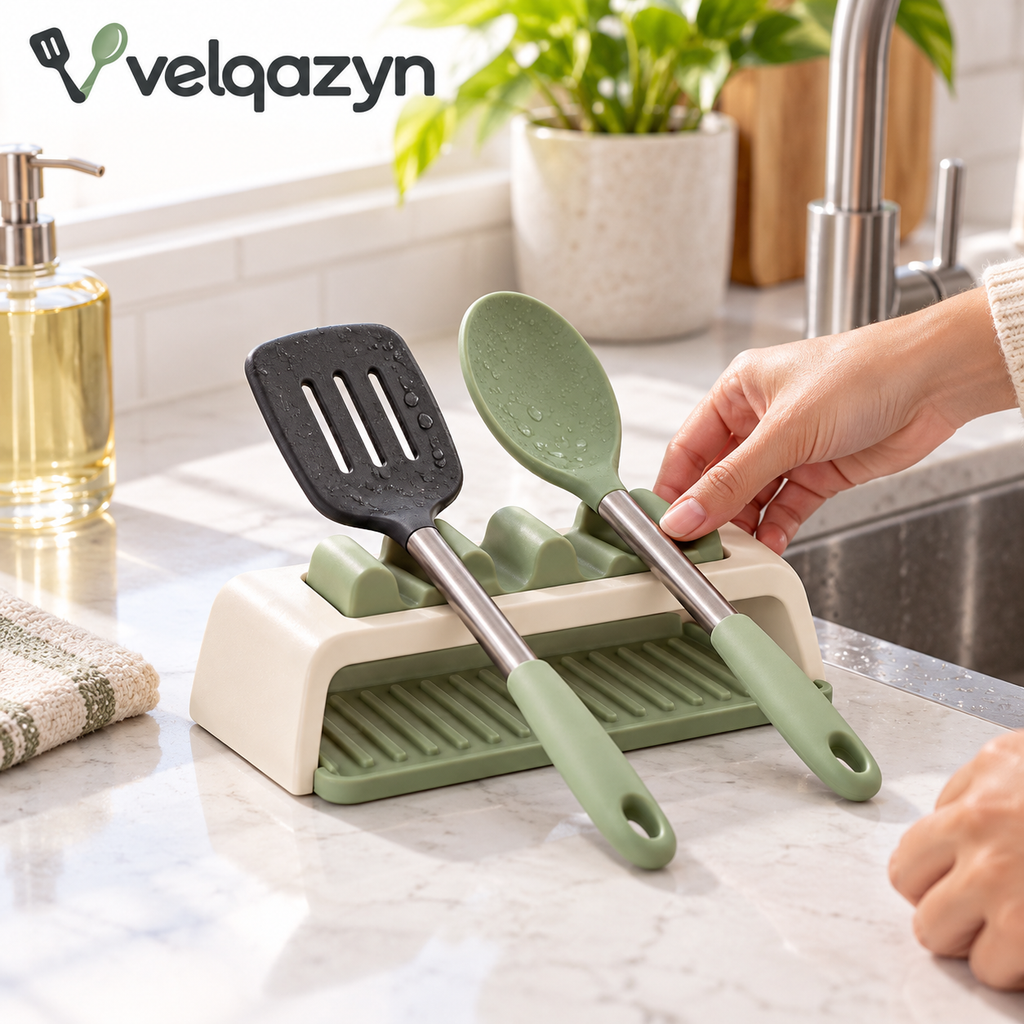 Velqazyn™ RinseRail Utensil Rest