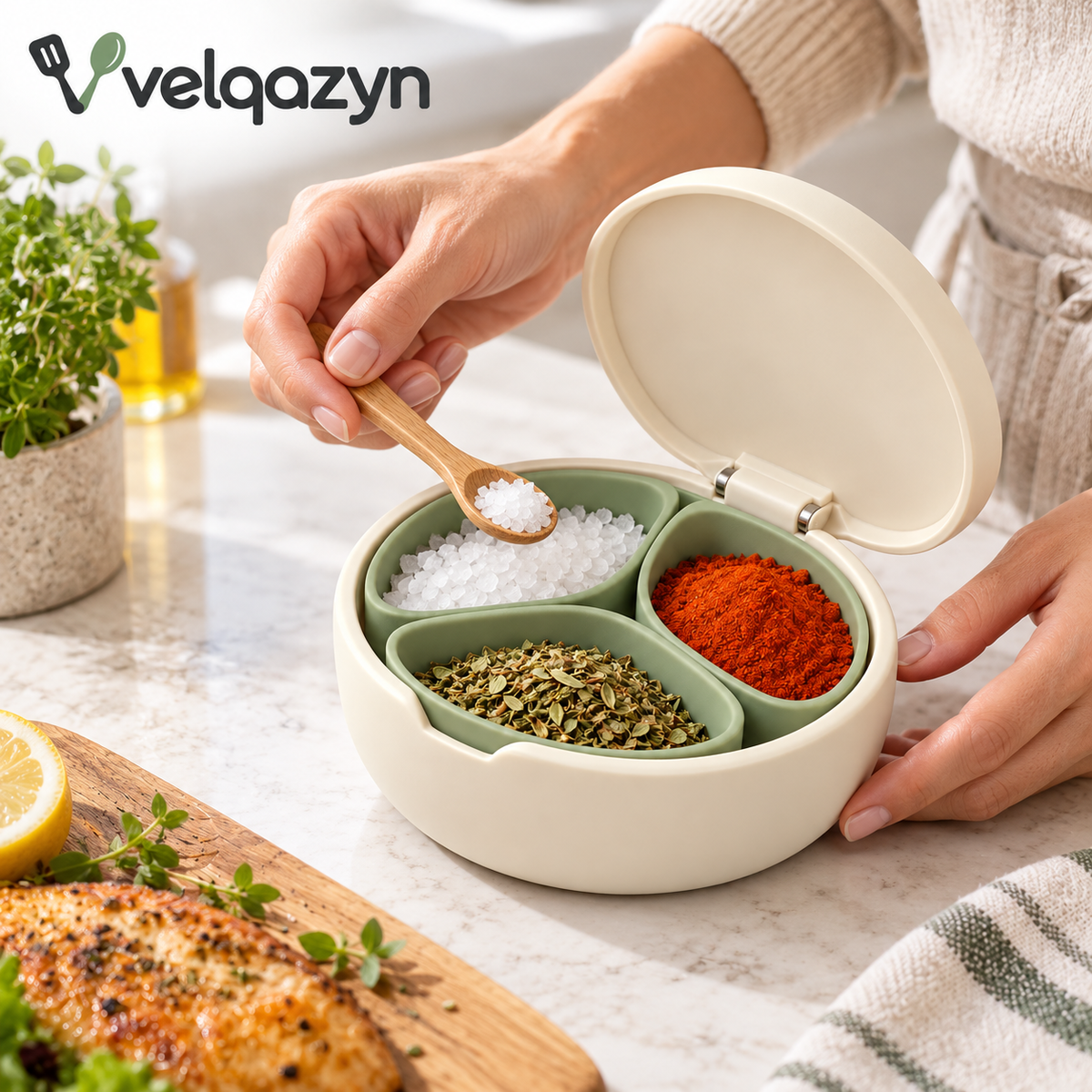 Velqazyn™ PinchPetal Seasoning Cellar
