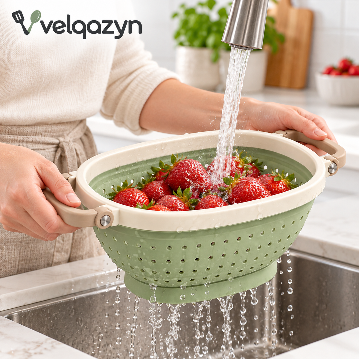 Velqazyn™ FoldFlow Rinse Colander