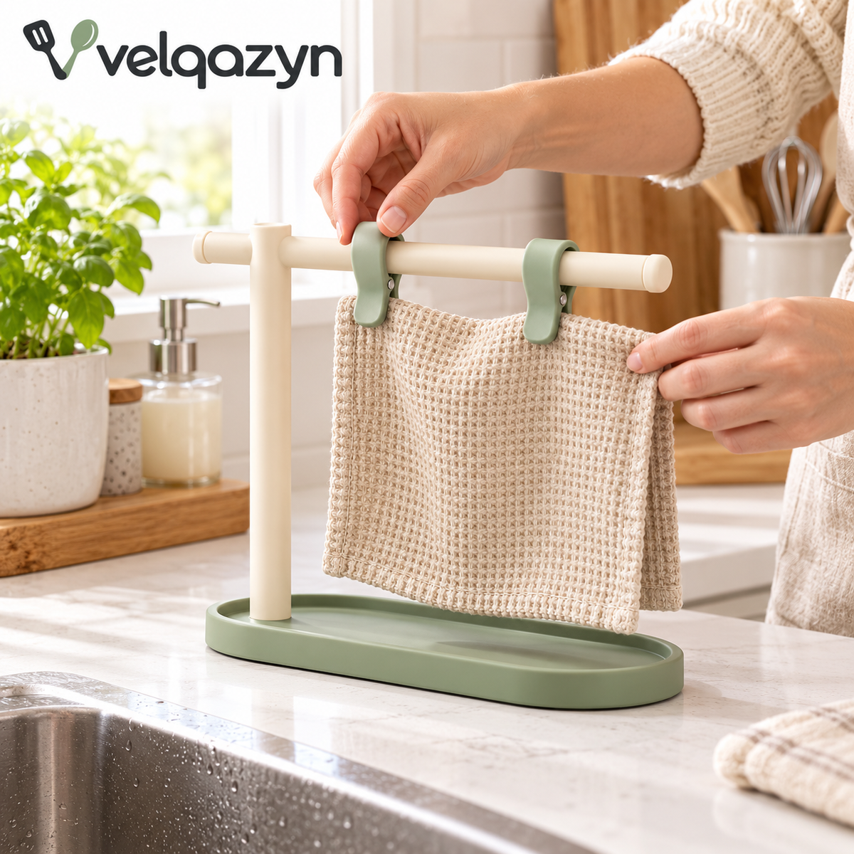 velqazyn™ ClothLoop Counter Drying Stand