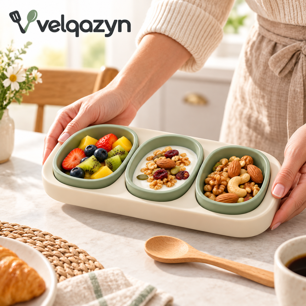 Velqazyn™ ServeNest Divided Tasting Tray