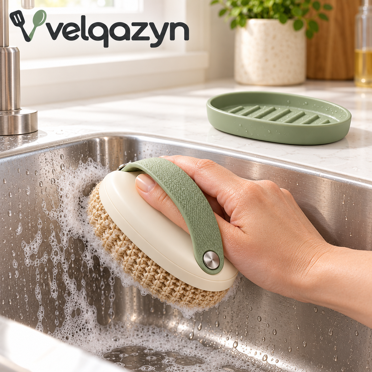 Velqazyn™ ScrubShell Removable-Pad Cleaner