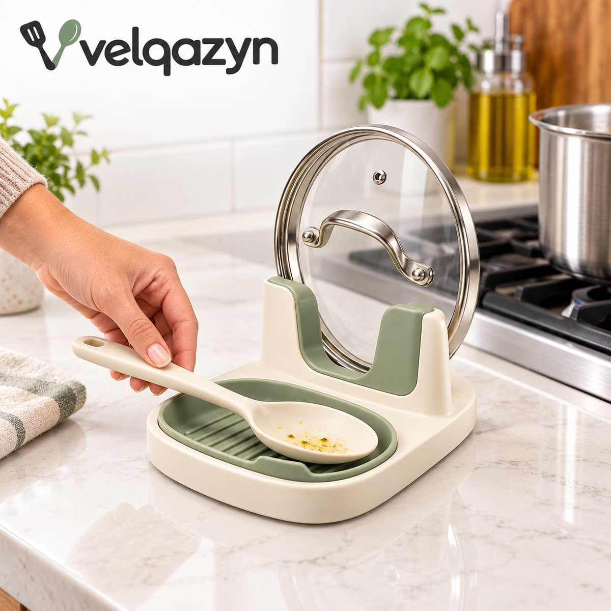 Velqazyn™ RestArc Spoon & Lid Stand