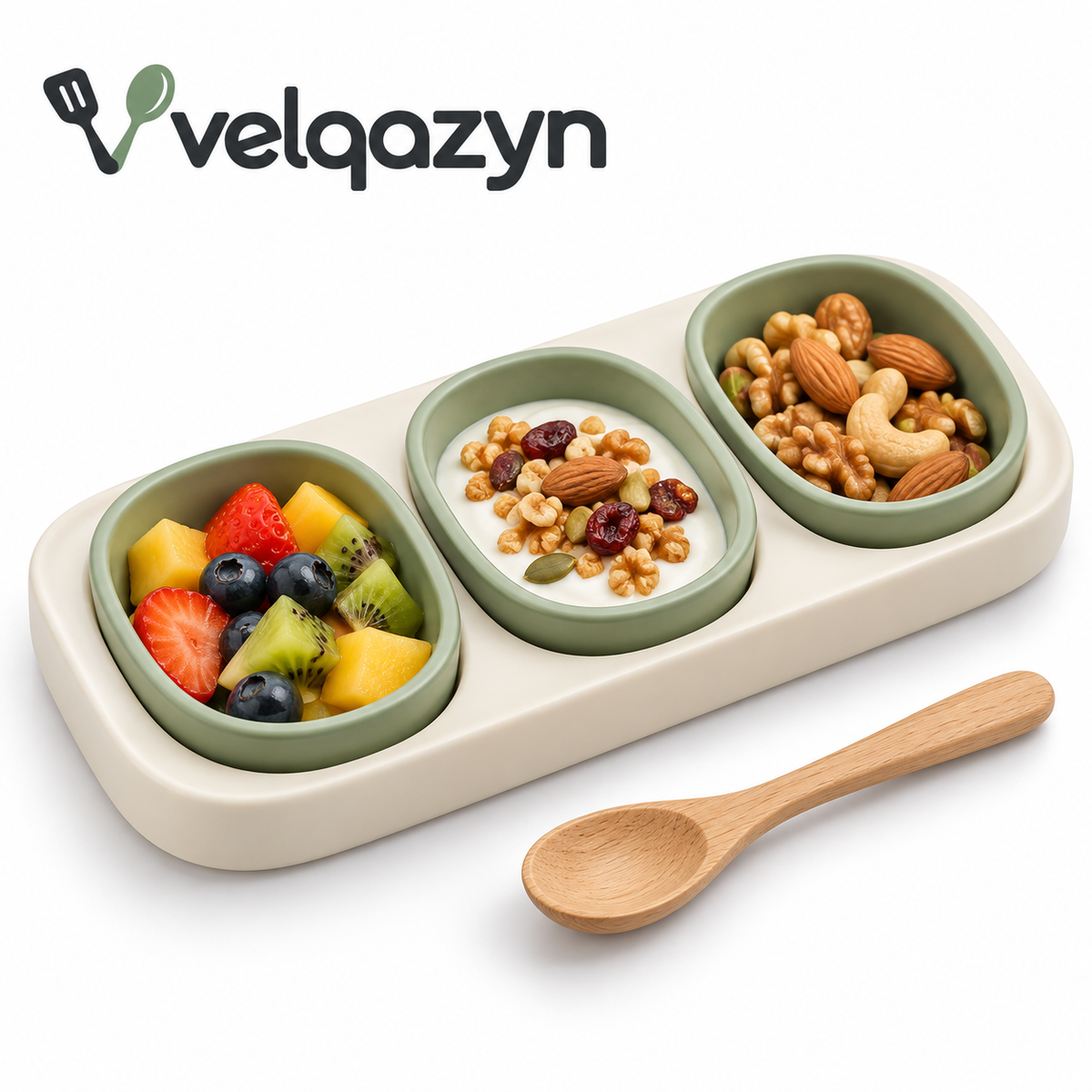 Velqazyn™ ServeNest Divided Tasting Tray