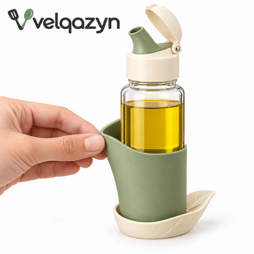 Velqazyn™ PourLeaf Oil Bottle Cradle
